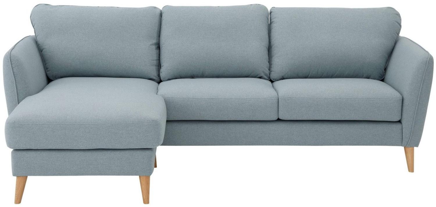 Home affaire Ecksofa MARSEILLE (242/152cm),L-Form, Rec. rechts/links, Massivholzbeine aus Eiche, in verschieden Bezügen und Farbvarianten Bild 1