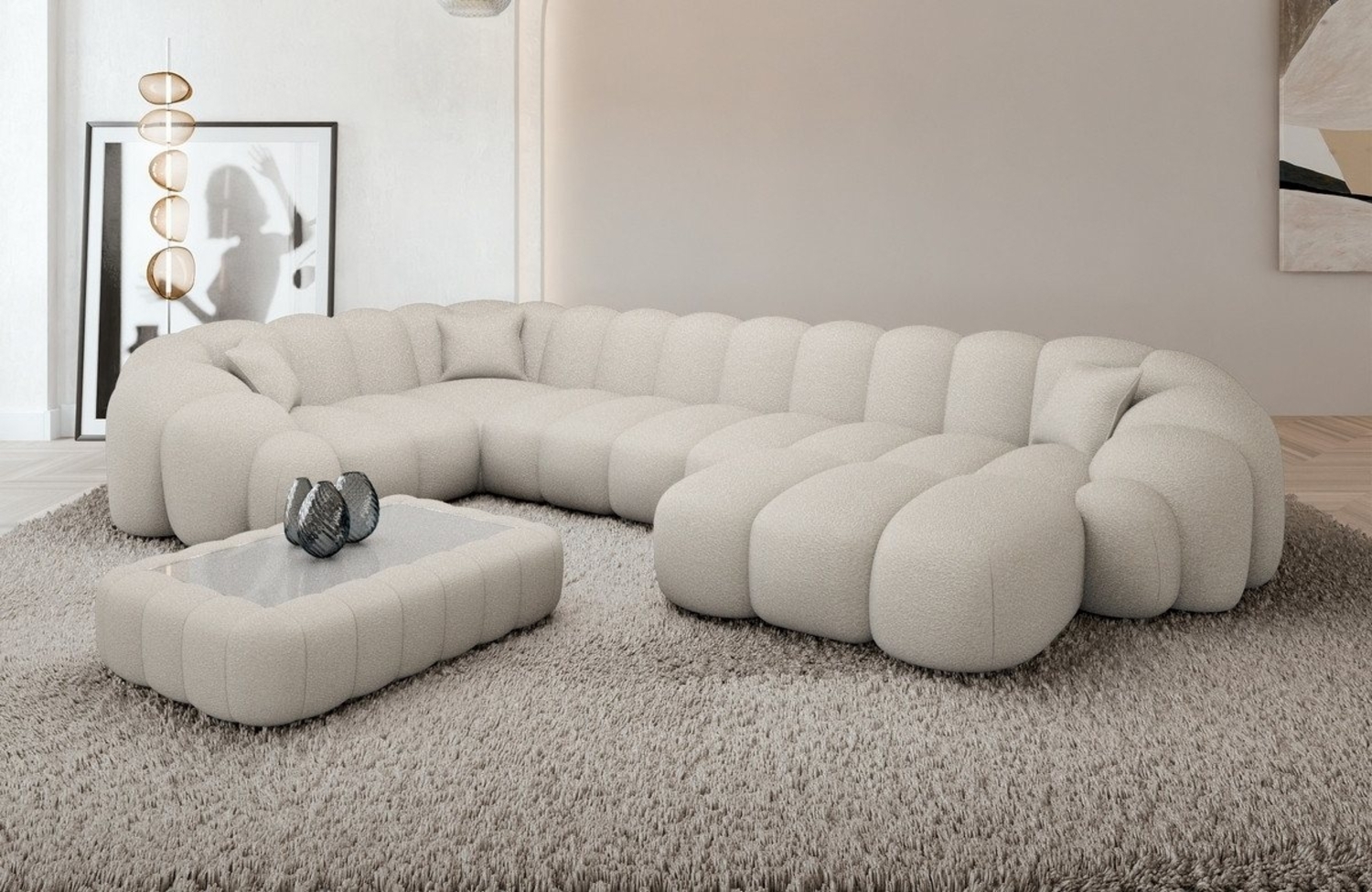 Sofa Dreams Sofa Rajada U Form Stoff Bild 1