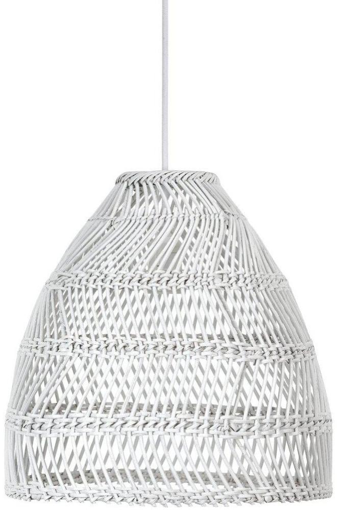 PR Home 4653-2510 Maja Outdoor Pendelleuchte Rattan Weiß IP44 53cm Bild 1