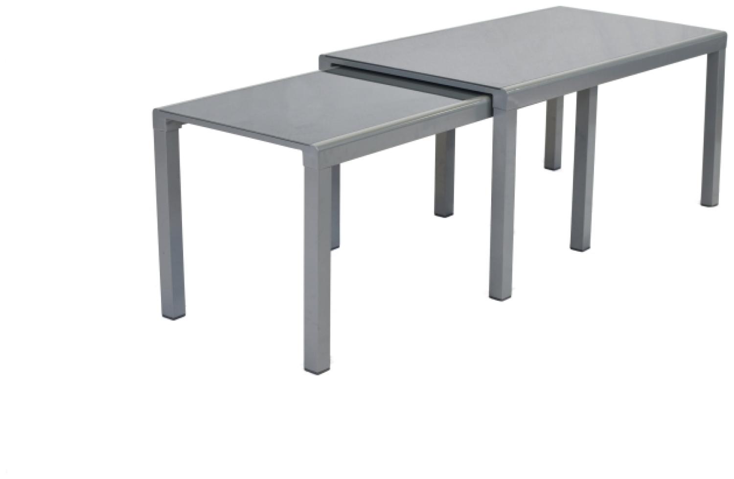 Merxx Amalfi di lusso Set 9tlg, diamantbraun, Flex Ausziehtisch, 120 x 80 x 160 cm Bild 1