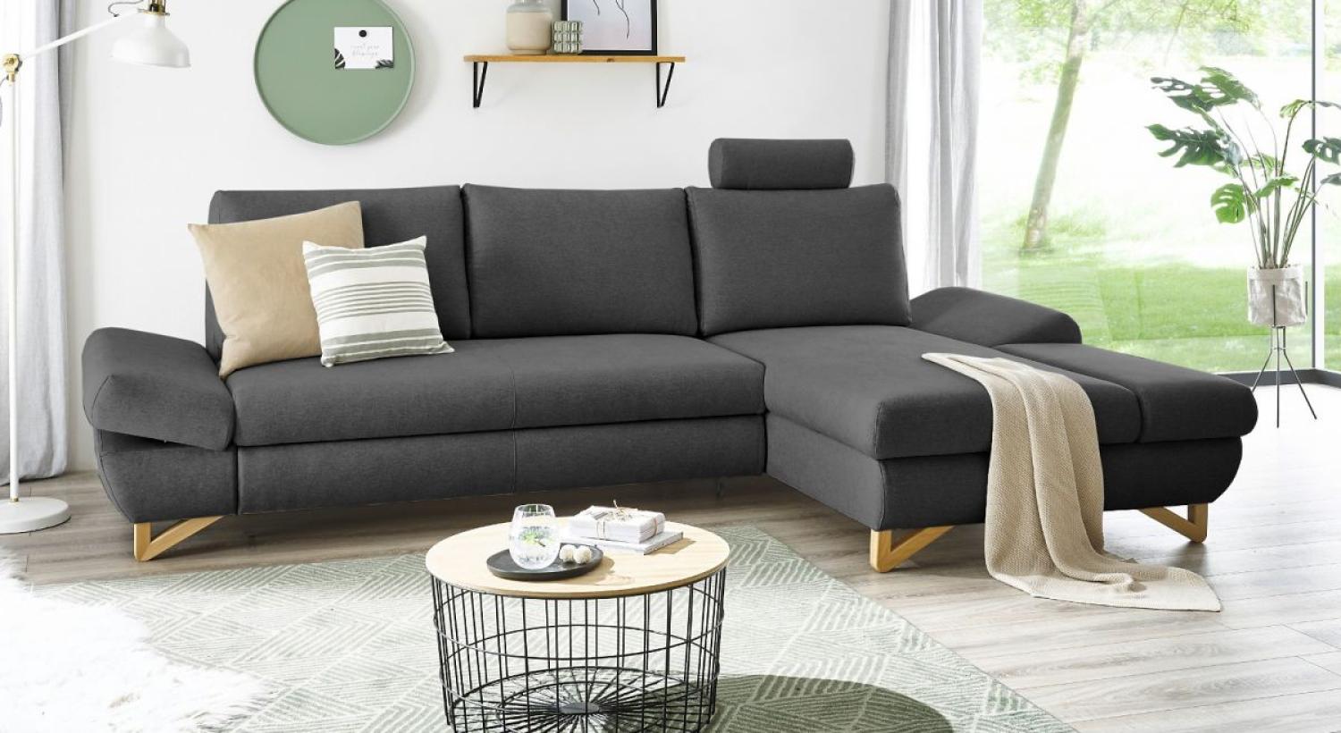 Ecksofa Skalm in grau 284 cm Bild 1