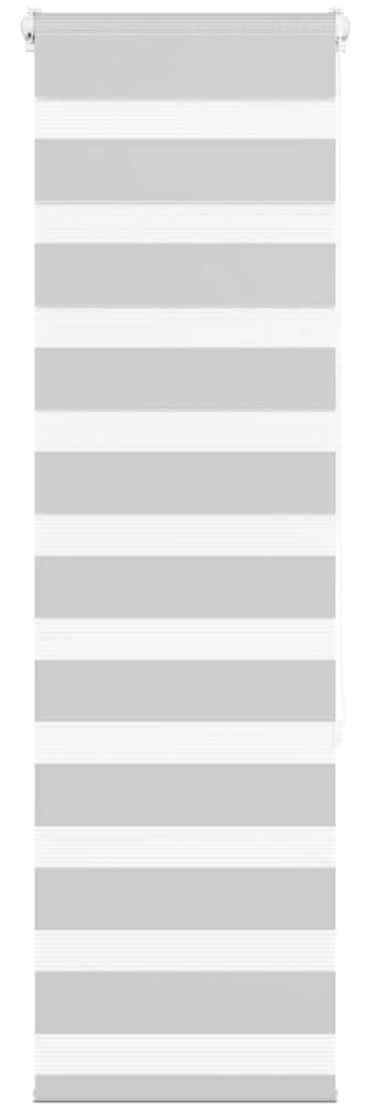 vidaXL Zebrarollo Hellgrau 40x150 cm Stoffbreite 35,9 cm Polyester 4014431 Bild 1