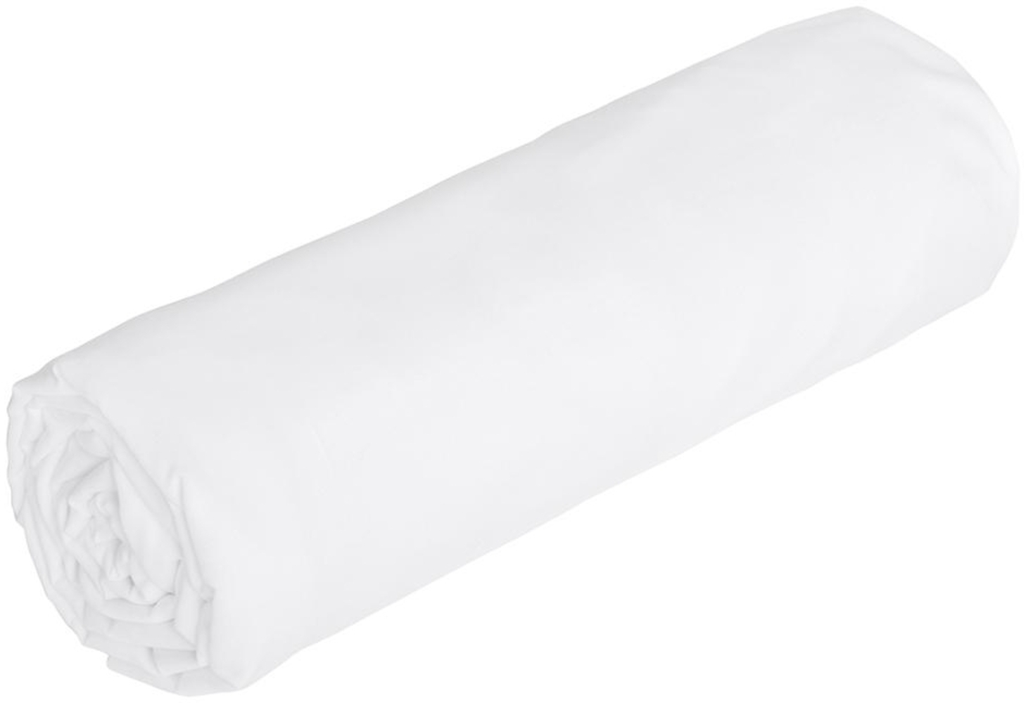 Vente-unique - Spannbettlaken - 140x190 cm - Satin - Weiß - ABILY Bild 1