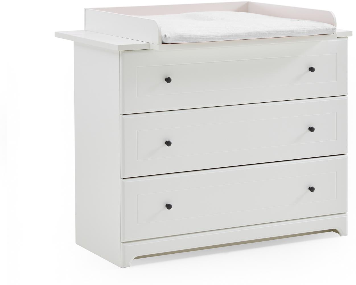 Arthur Berndt 'Thilo' Wickelkommode mit abnehmbarem Wickelaufsatz MDF Weiß Bild 1