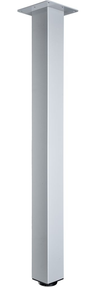 Hettich Design-Tischbein Mella Aluminium-Optik, eckig, glänzend, 1 Stück Bild 1