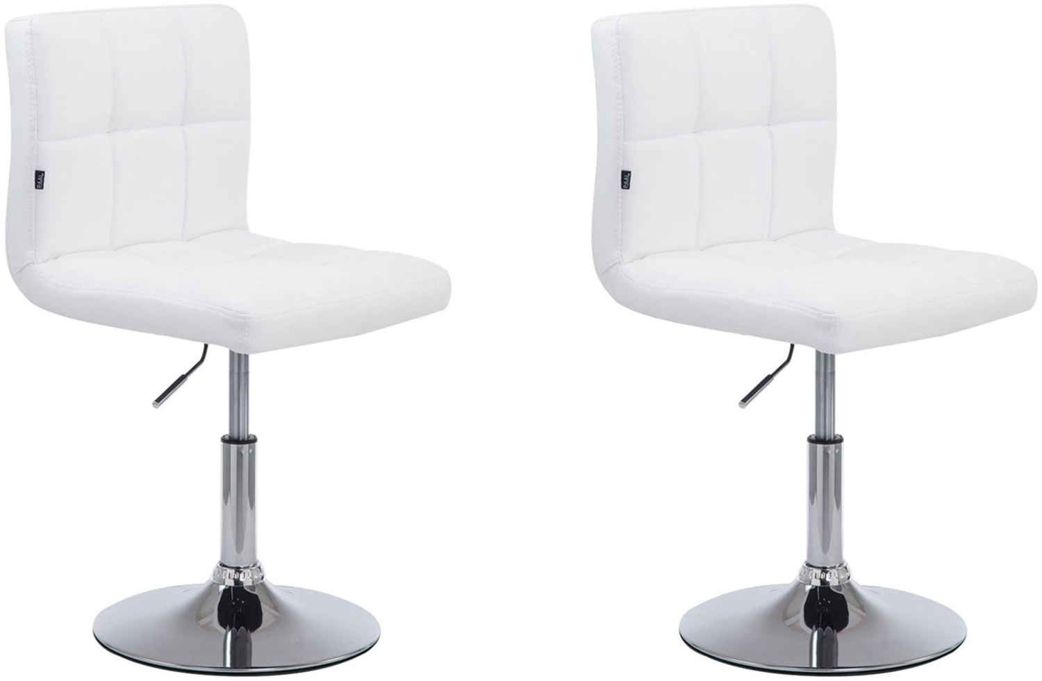 2er Set Lounger Palma V2 Kunstleder, Drehbar, weiß Bild 1
