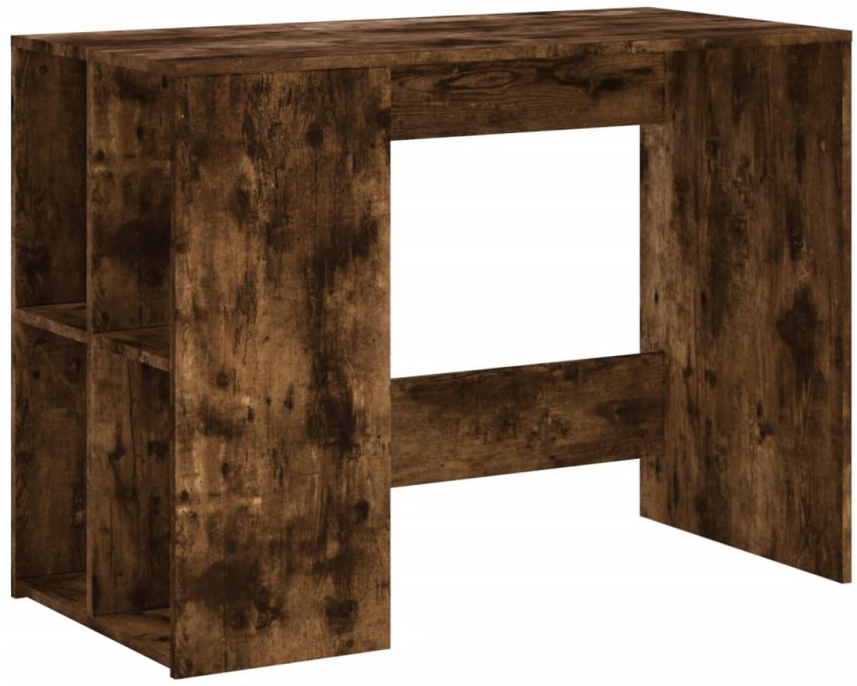 vidaXL Schreibtisch Räuchereiche 102x50x75 cm Holzwerkstoff 840545 Bild 1