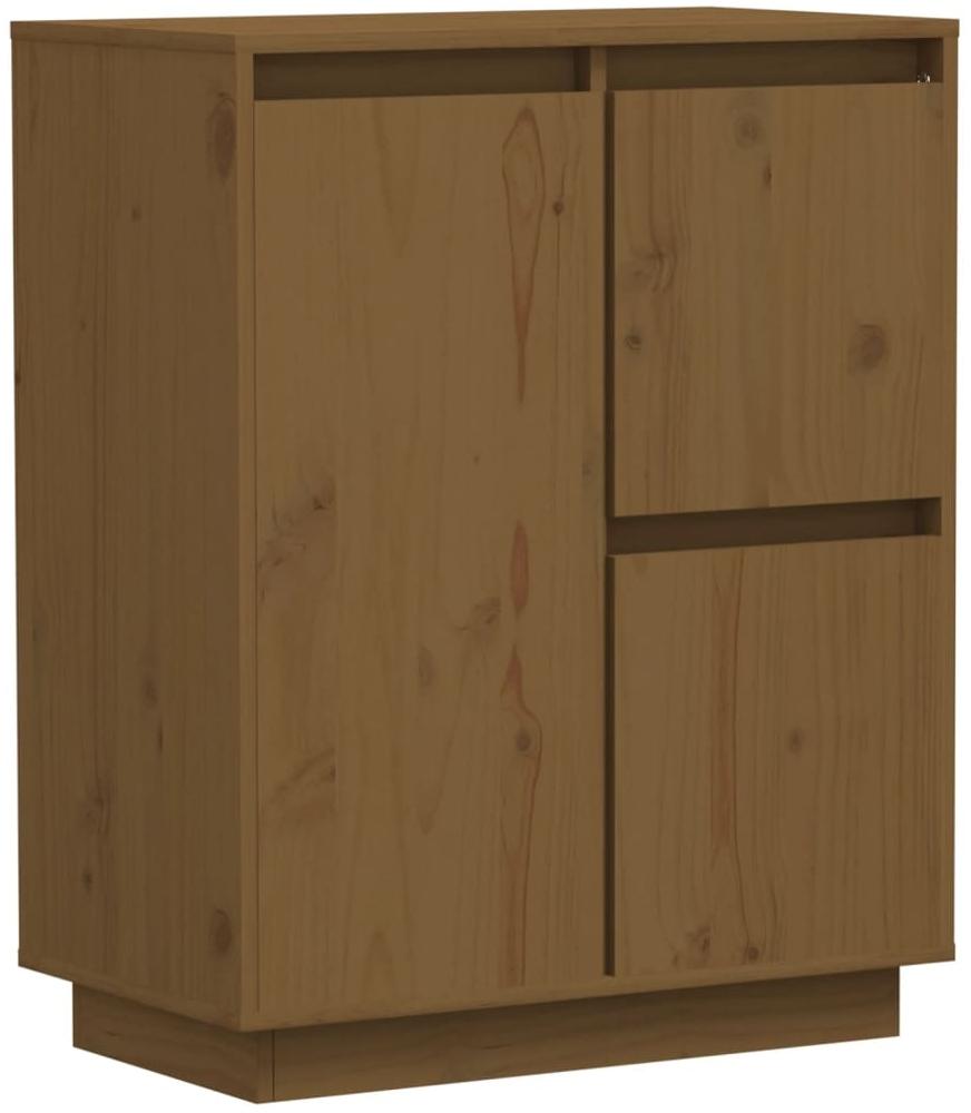 Sideboard Honigbraun 60 x 34 x 75 cm Massivholz Kiefer [813393] Bild 1
