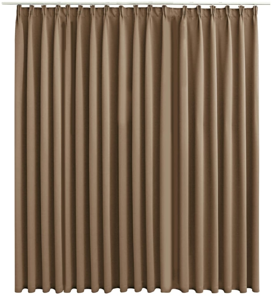 vidaXL Verdunkelungsvorhang mit Haken Taupe 290 x 245 cm 134441 Bild 1