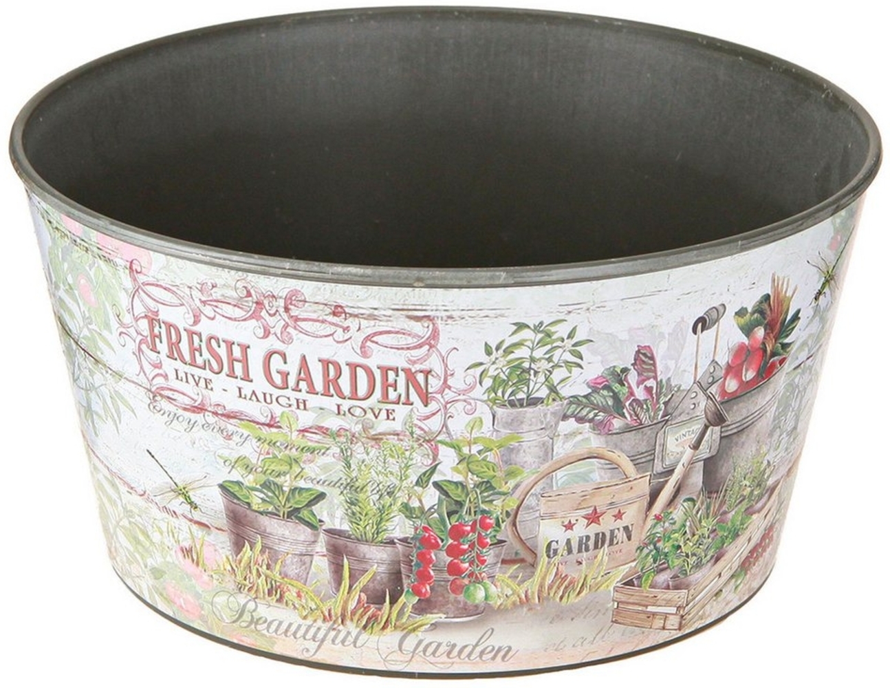 Viana Blumentopf Blumenschale Vintage Plastik Ø21cm Fresh Garden 2er Set Bild 1