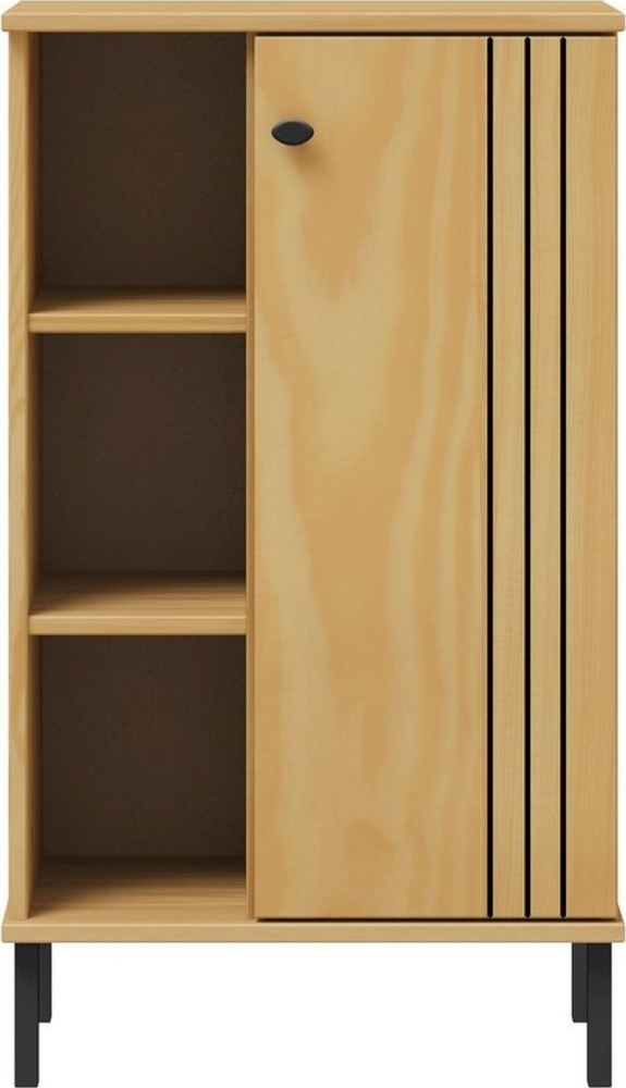 Woodroom Regal Elegantes Highboard Sevilla, Holzschrank in Eichenfarbe, 52x90x32cm Bild 1