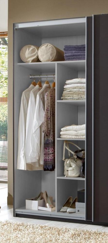 Inneneinteilung Zubehör für Kleiderschrank 87x50x147cm Dekor Leinen grau Bild 1