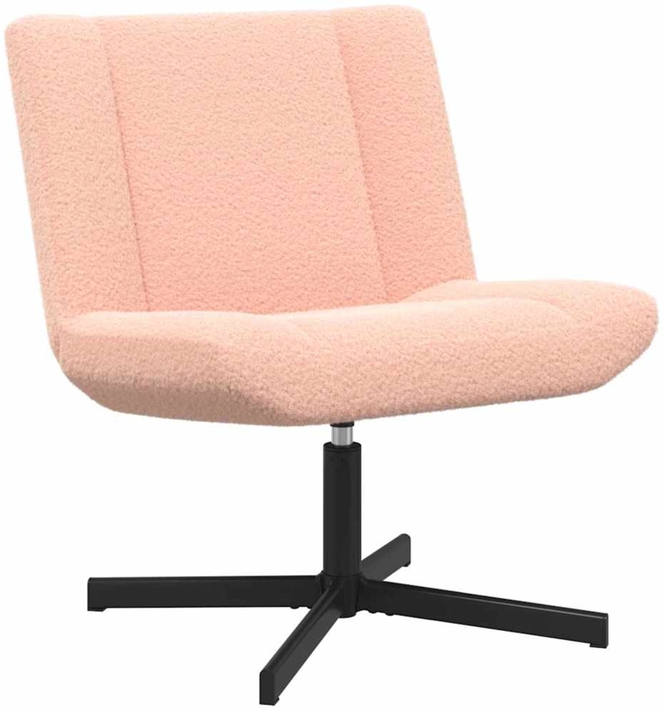 vidaXL Drehstuhl Rosa 63 x 75 x 76 cm Schafsleder 42007336 Bild 1