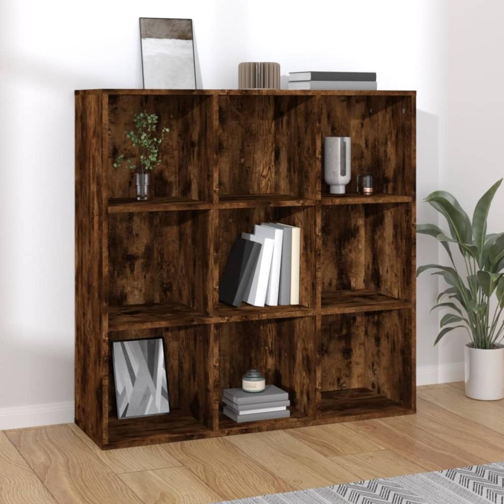 vidaXL Bücherschrank Räuchereiche 98 x 30 x 98 cm [815450] Bild 1