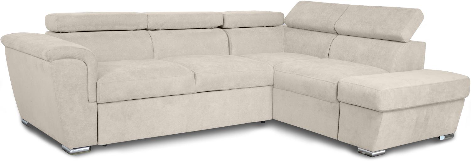 Louis Ecksofa Rechts, Giulia - Beige Bild 1