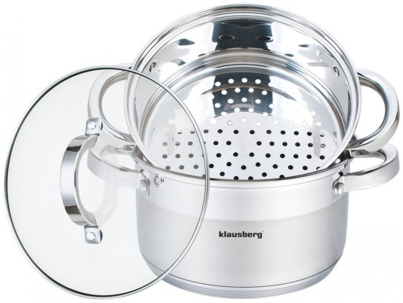 Klausberg Klausberg Dampftöpfe 24cm 3 Elemente KB7144 Bild 1