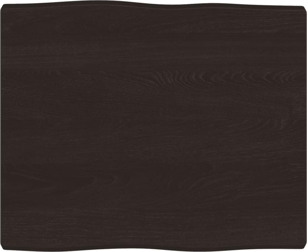 vidaXL Tischplatte 60x50x(2-4) cm Massivholz Behandelt Baumkante 363999 Bild 1