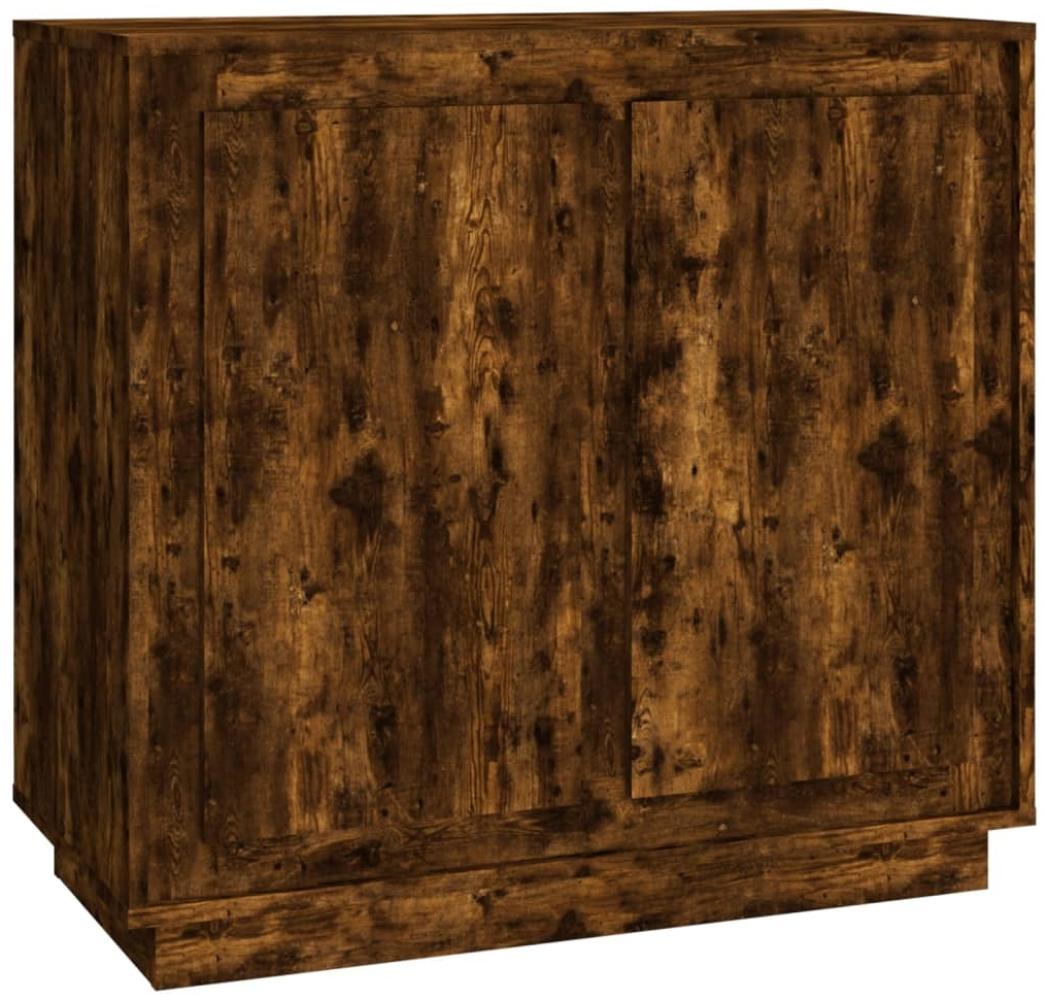 vidaXL Sideboard Räuchereiche 80x34x75 cm Holzwerkstoff 819889 Bild 1