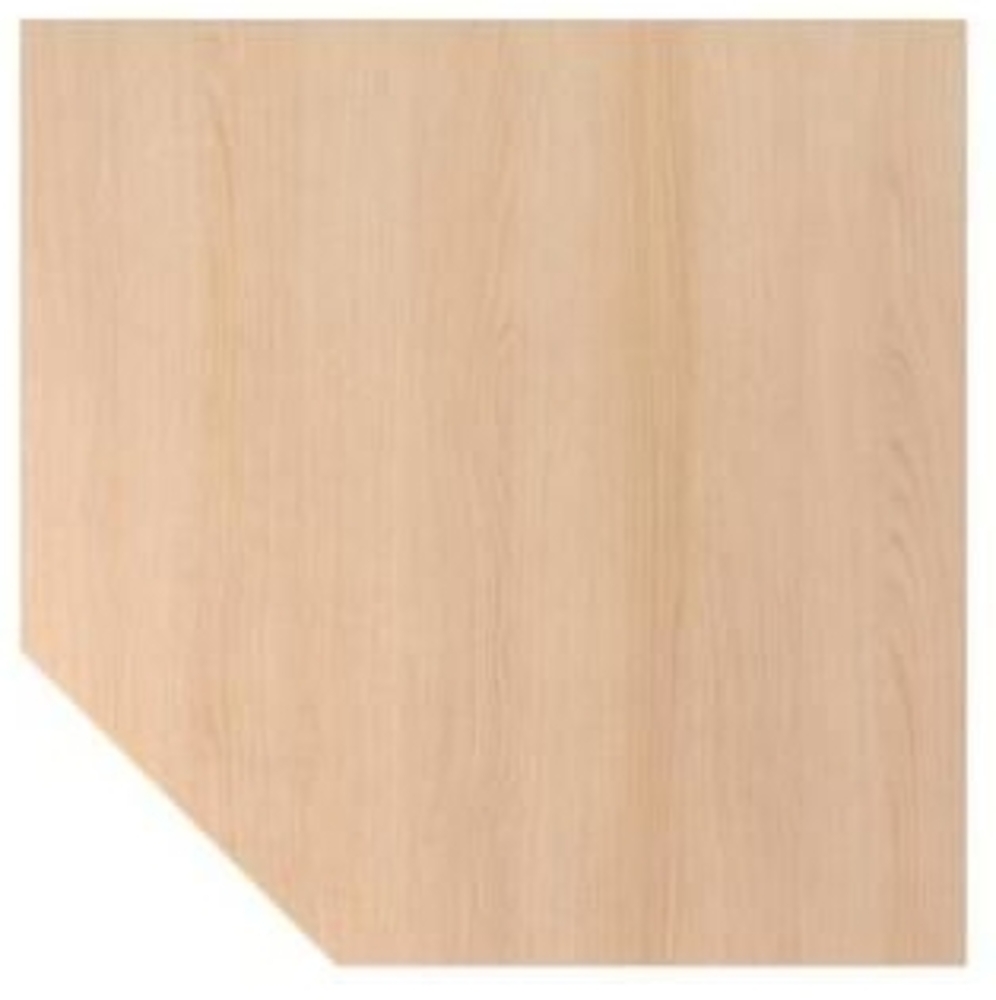 Verkettungsplatte trapezform / Stützfuß Eiche / Graphit Bild 1