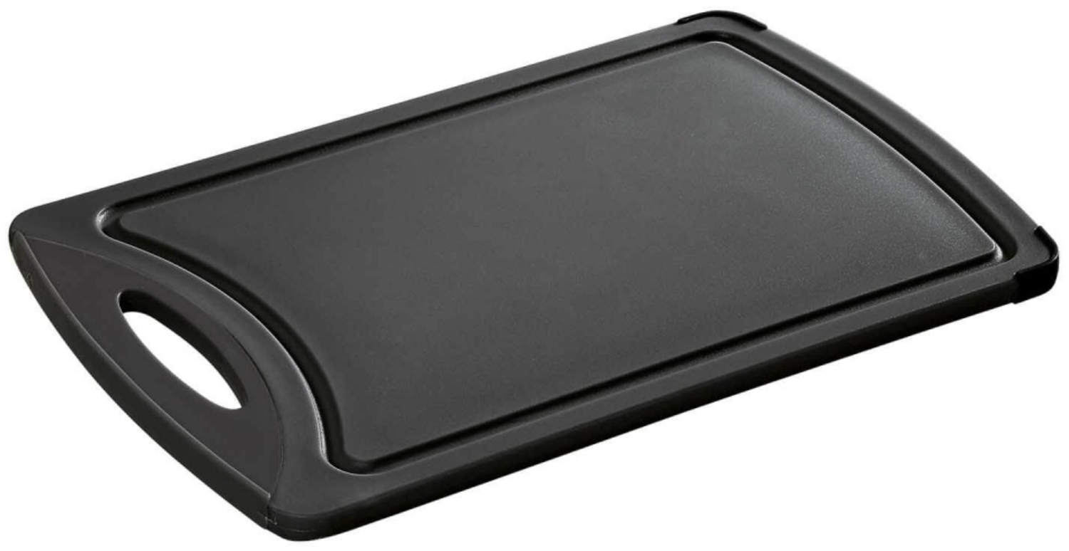 Zassenhaus Schneidebrett Easy Cut in schwarz | 32x20 cm Bild 1