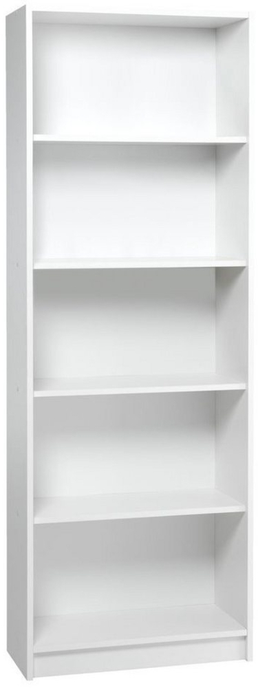 Home Collective Bücherregal Aktenregal Standregal Raumteiler mit 5 offenen Fächern aus MDF Holz, in weiß, Breite 40 cm Bild 1
