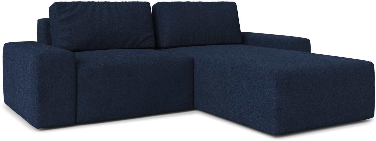 AX LIVING Ecksofas groß Lovere 314 cm – Sofa braun mit Schlaffunktion & Strukturstoff Bild 1