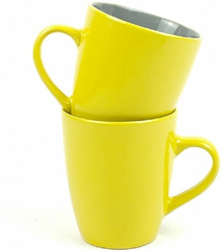 MICHELINO 2-teiliges Kaffeebecher-Set – 300ml pro Becher, stilvoll und praktisch Gelb Bild 1