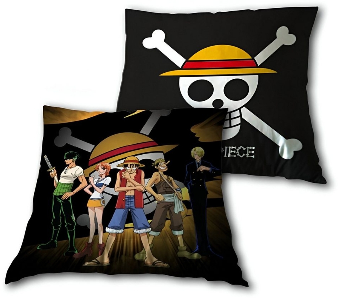 One Piece Anime Dekokissen Anime One Piece Luffy and Crew Kissen Dekokissen Cushion 40x40 cm Bild 1