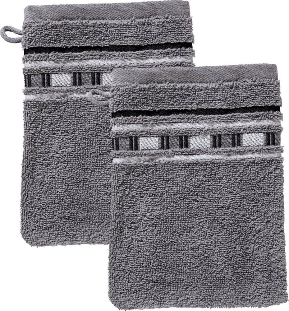 Erwin Müller Waschhandschuh Waschhandschuh "Achern" 2er-Pack, Frottier, Walk-Frottier Uni Bild 1