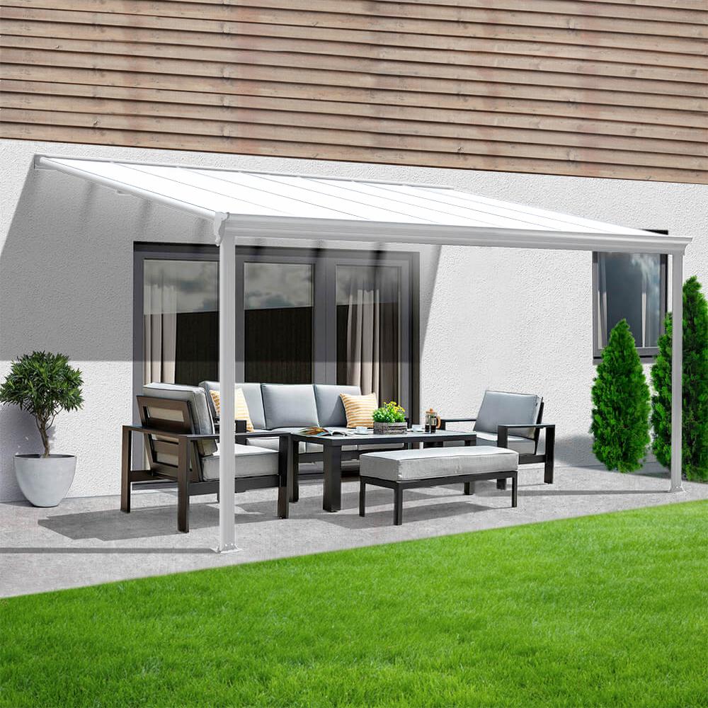 HOME DELUXE Terrassenüberdachung SOLIS - 312 x 303 x cm Weiß Bild 1