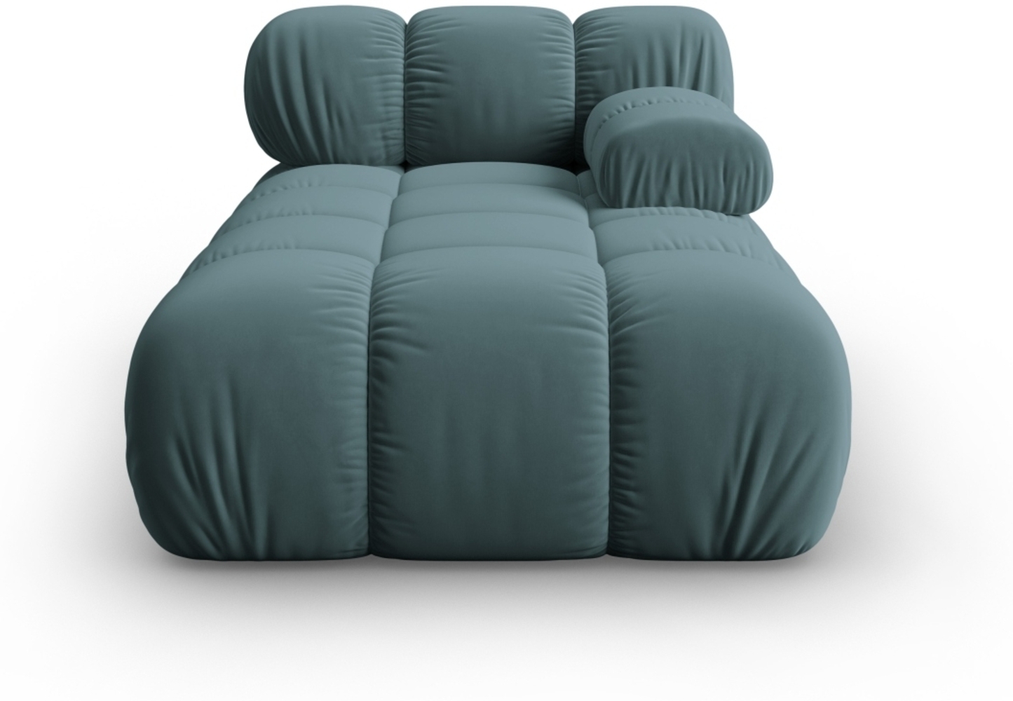 Micadoni Recamiere Bellis Rechts Samtstoff Riviera Petrol Bild 1