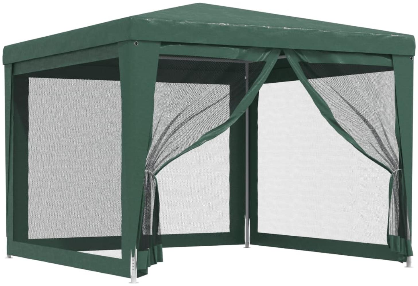 vidaXL Partyzelt mit 4 Mesh-Seitenwänden Grün 3x3 m HDPE 319228 Bild 1