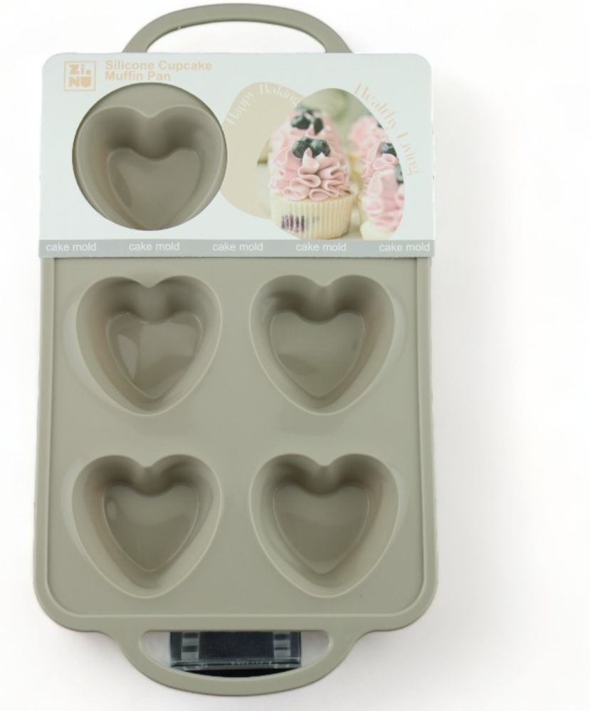 Silikon-Muffinform – 6-fach Backform für Muffins & kleine Kuchen Bild 1