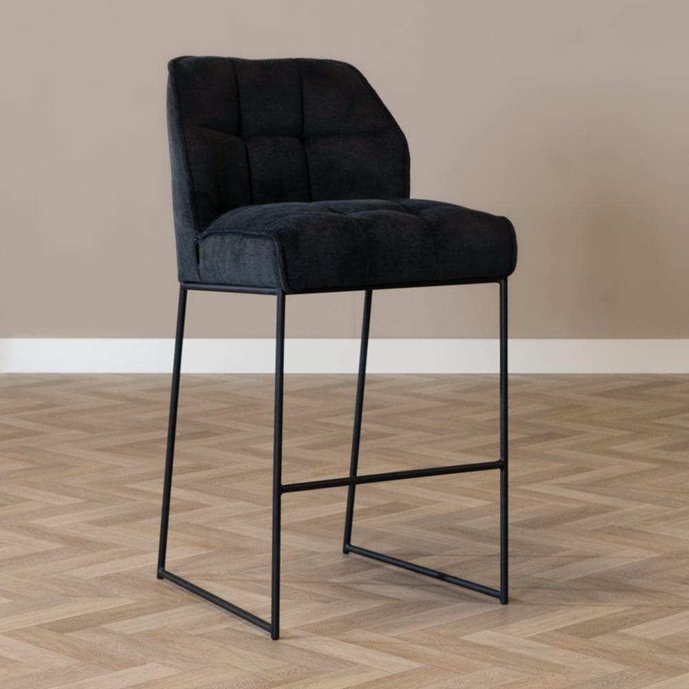 Bronx71 Barhocker Stoff Jelle schwarz 82 cm Bild 1