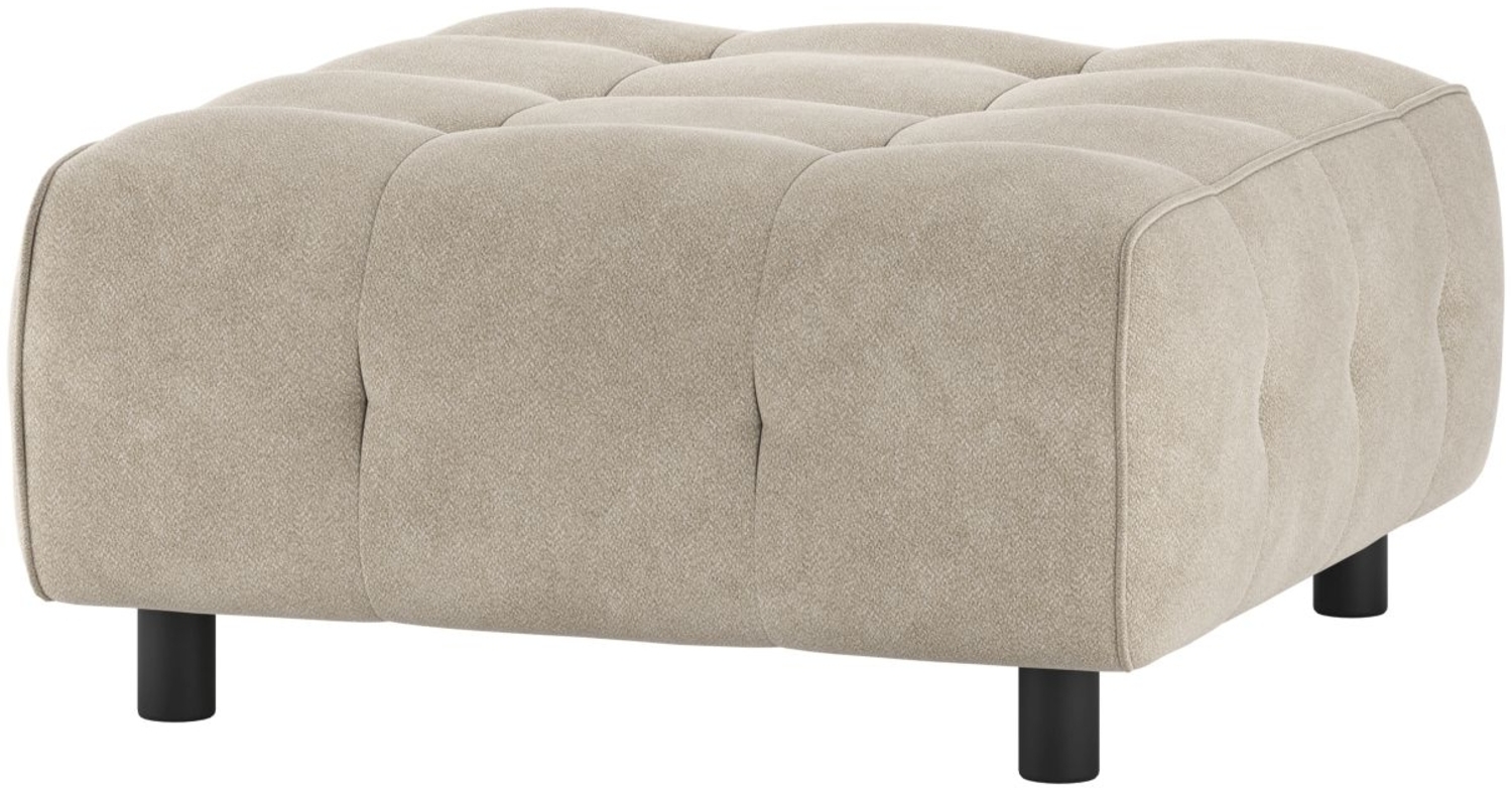 Hocker Louis aus gewebten Stoff, Creme Bild 1