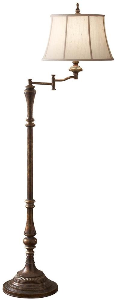 Stehleuchte, Stahl Crackle, Beweglicher Arm, H 162,6 cm Bild 1