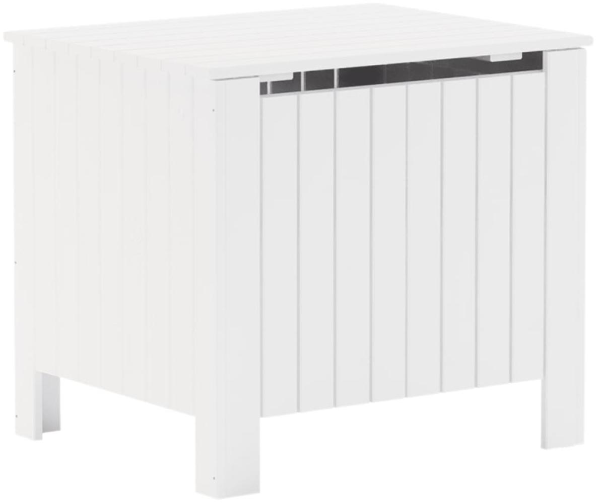 vidaXL Truhe mit Deckel RANA Weiß 60x49x54 cm Massivholz Kiefer 4002328 Bild 1