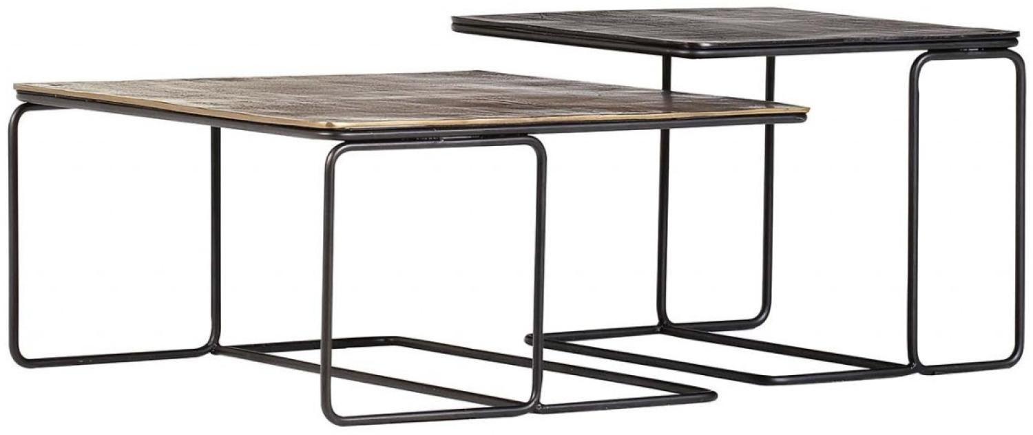 2er Set Satztisch 'Brass' - Antik Bild 1