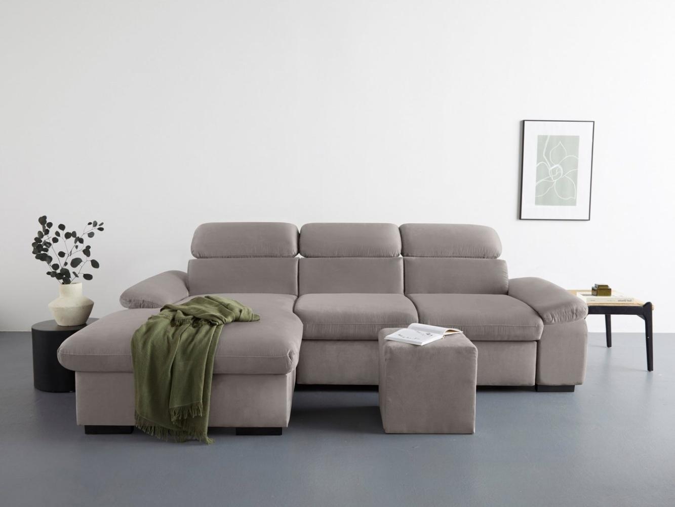 COTTA Ecksofa Lola L-Form, Set, mit Hocker & Kopfteilfunktion, wahlw. Bett- und Armteilfunktion Bild 1