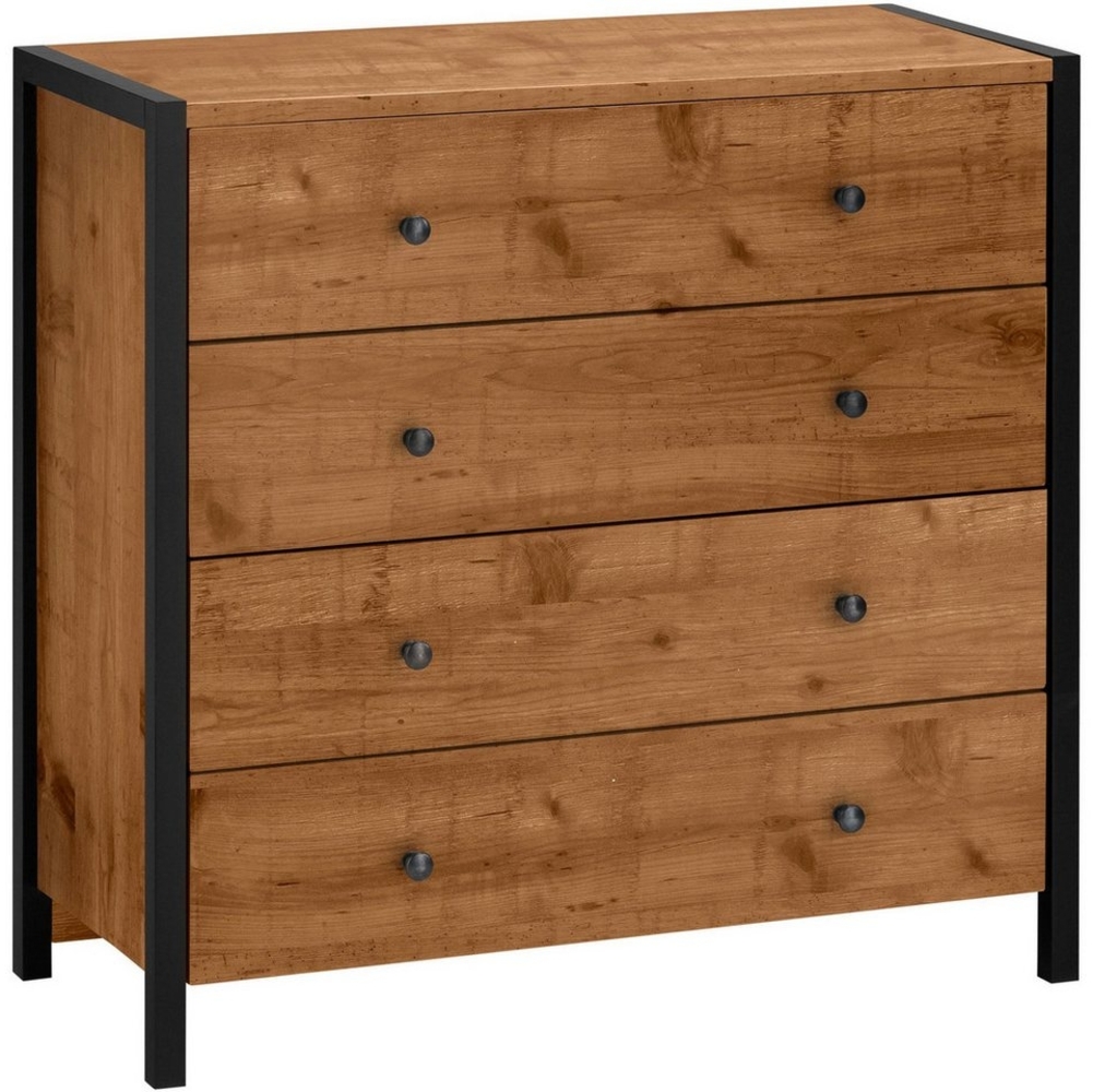 loft24 Kommode Ceno, Schubladenkommode, 4 Schubladen, Eicheoptik, Breite 80 cm Bild 1