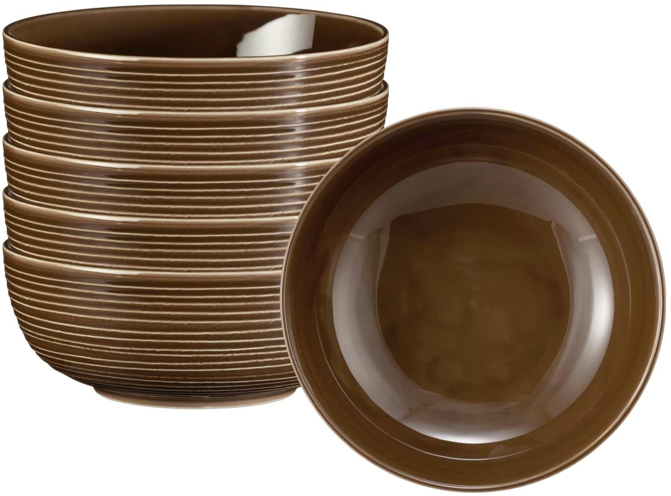 Seltmann Weiden Terra Foodbowl ø 20,4 cm erdbraun 6er Set Bild 1