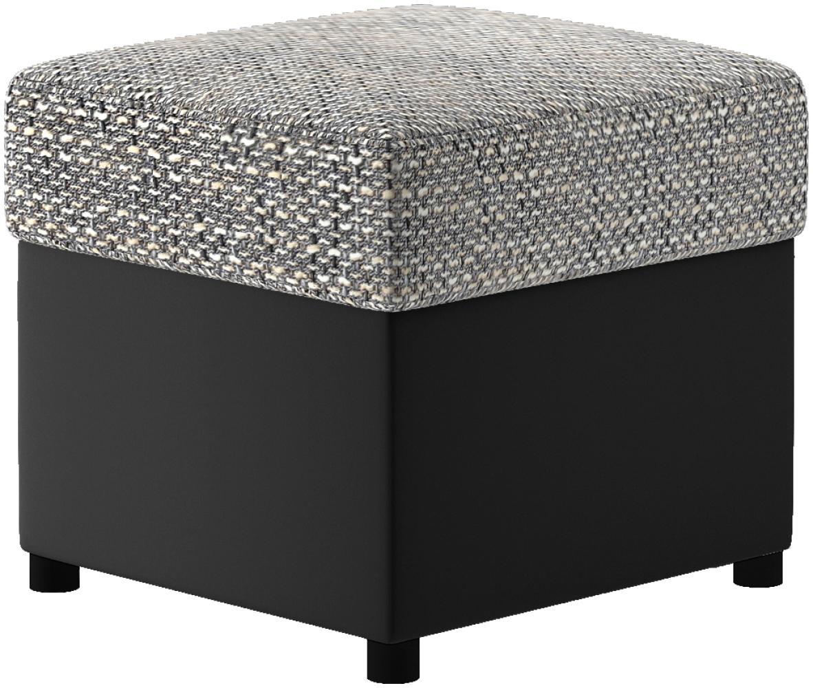 Pouf R3, Fußhocker, Grau Bild 1