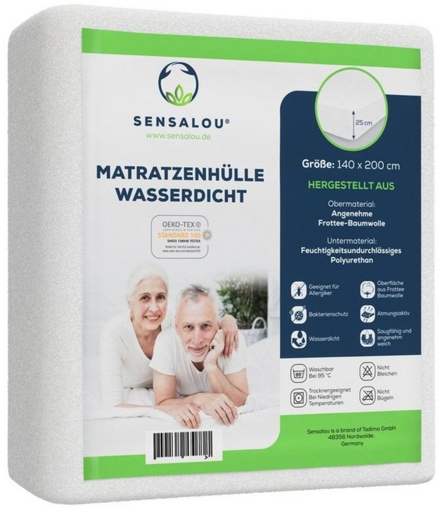 Encasing Matratzenbezug mit Reissverschluss wasserdicht Rumdumbezug Sensalou, für Allergiker geeinget Bild 1