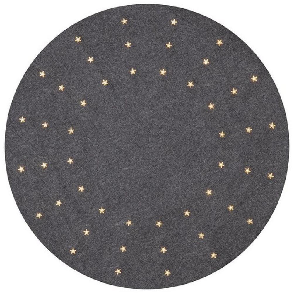 Star LED-Baumteppich 'Granne', Material: Filz, grau, Bild 1