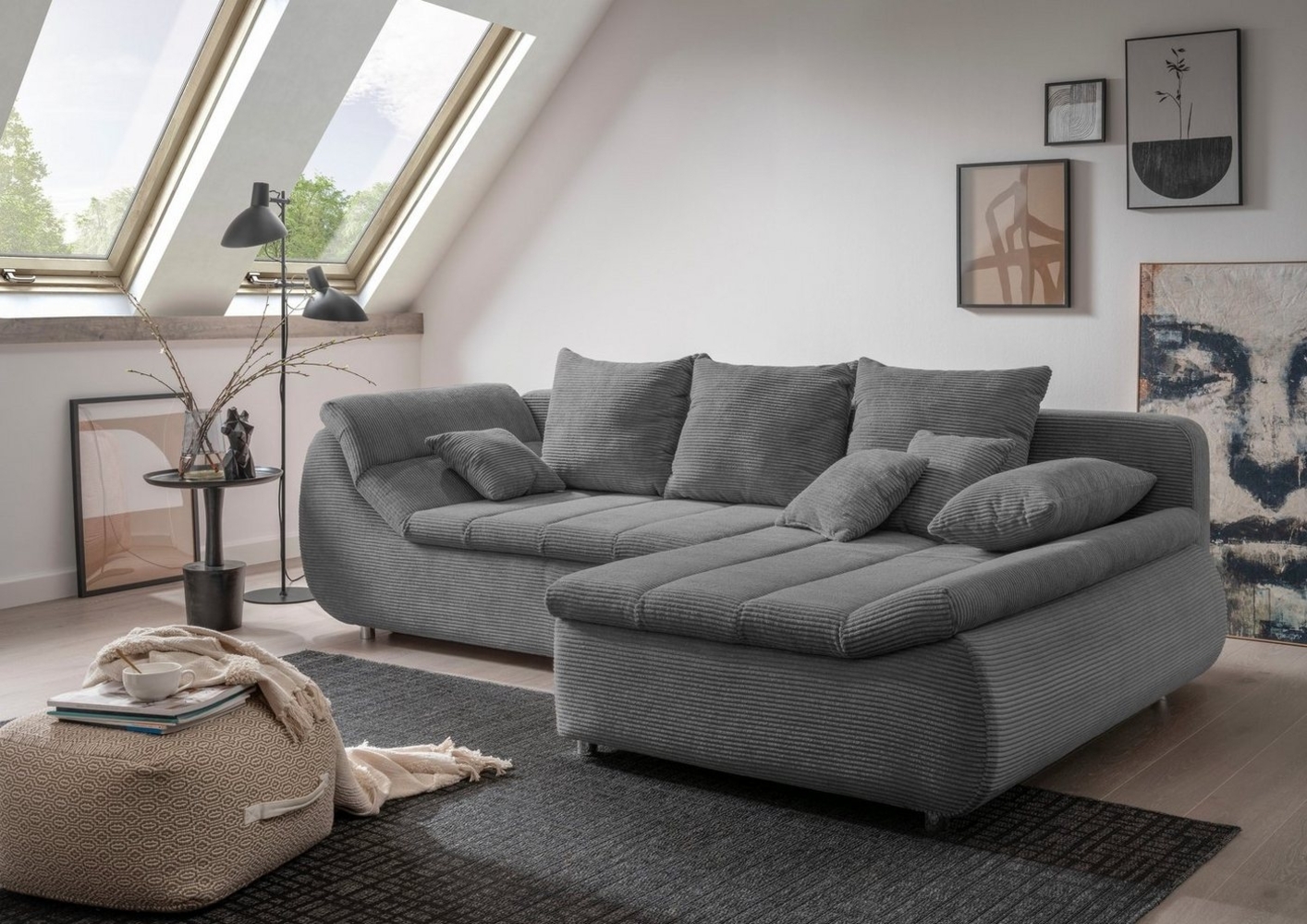 INOSIGN Ecksofa Imola L-Form, wahlweise mit Bettfunktion Bild 1