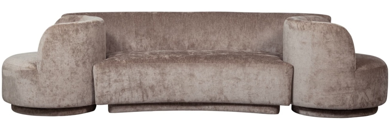 Sofa Combi-Popular: Bank+Sessel, Taupe Bild 1