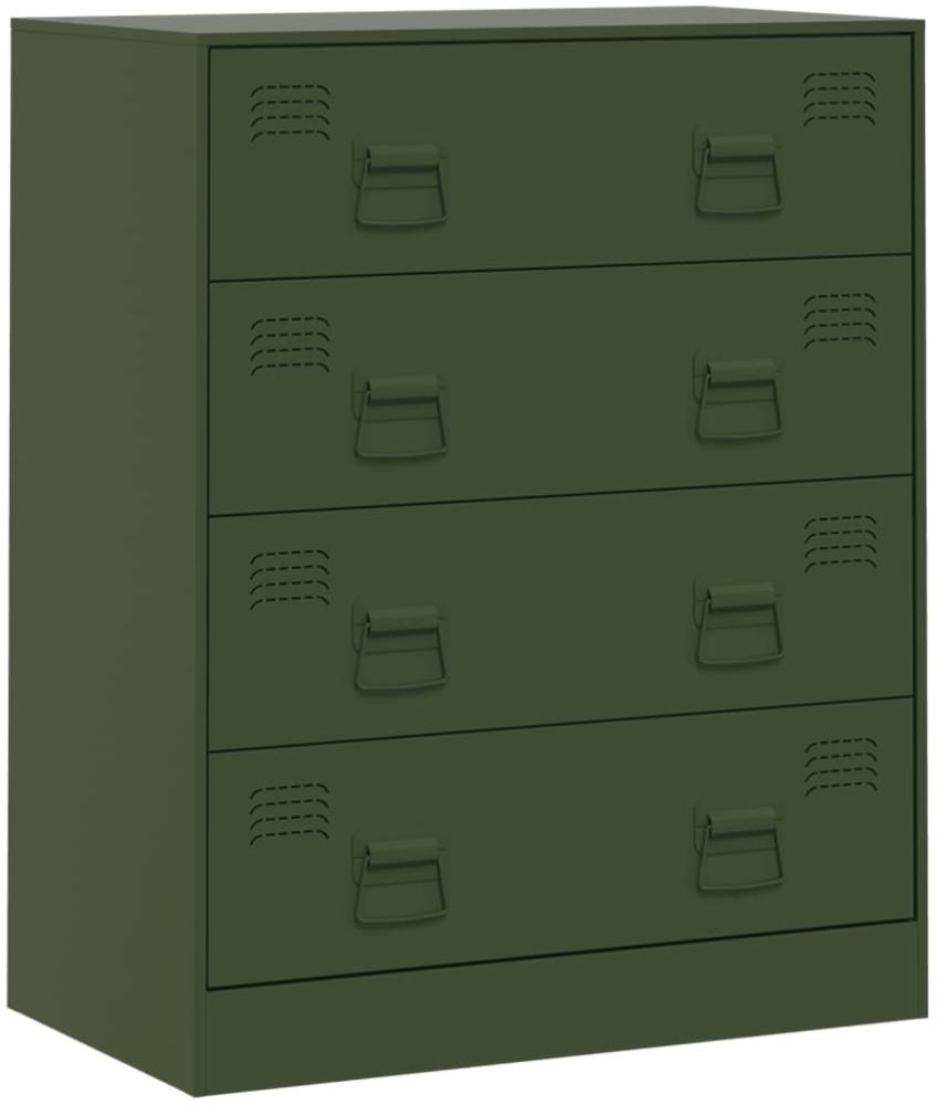 vidaXL Sideboard Olivgrün 67x39x83 cm Stahl 841683 Bild 1