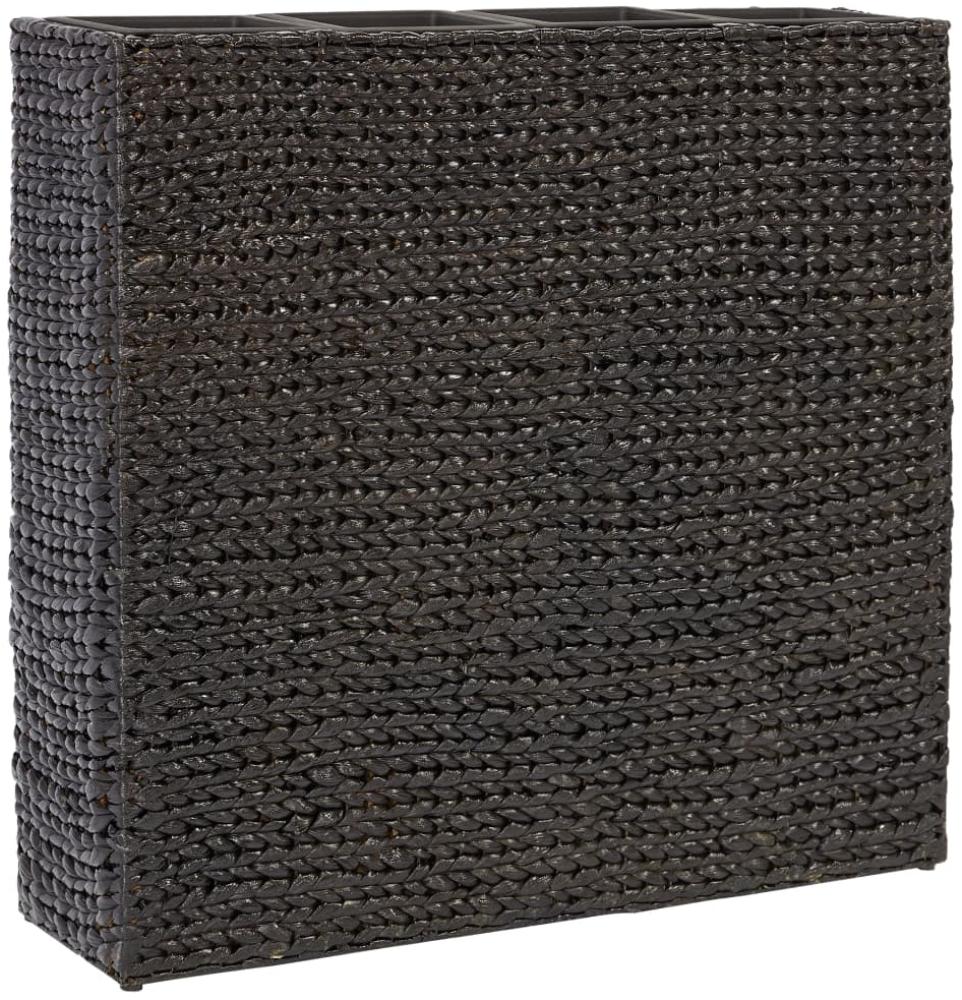 vidaXL Blumenkübel mit 4 Pflanztöpfen Wasserhyazinthe Schwarz 45576 Bild 1