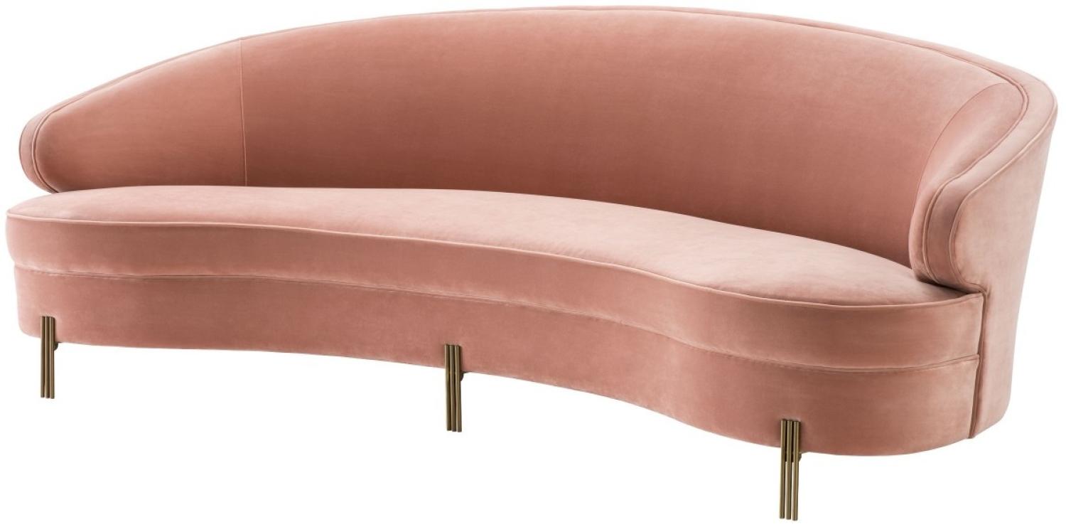 EICHHOLTZ Sofa Pierson Savona nude velvet Bild 1