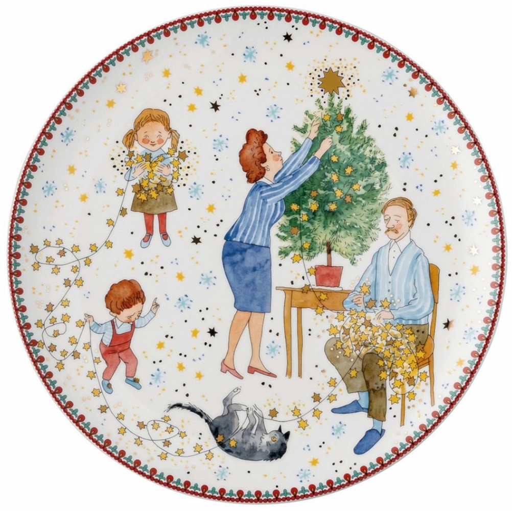 Hutschenreuther Sammelkollektion 24 - Weihnachtsleuchten - Teller flach 22 cm 02476-727474-10862 Bild 1